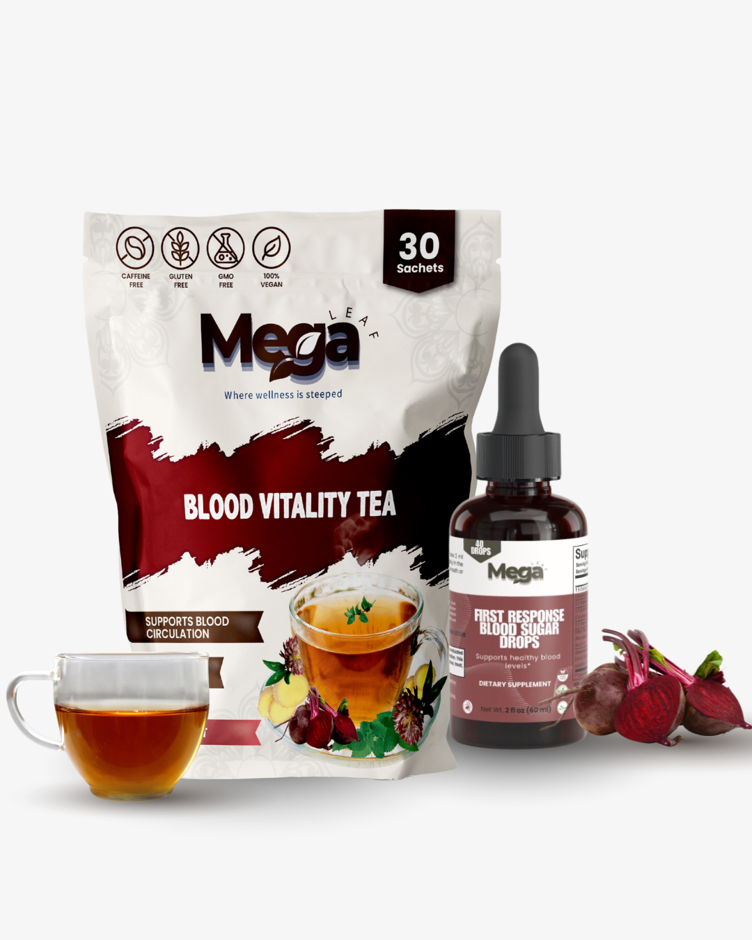 Pure Balance Blood Health Bundle (Blood Cleansing, Blood Balance, Blood Sugar, Blood Building)