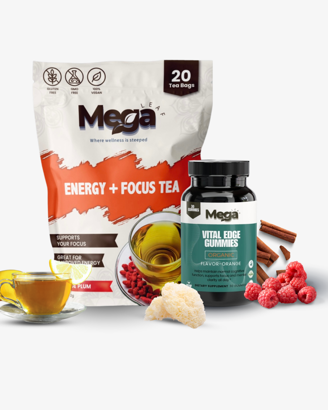Pure Balance Vital Energy & Focus Bundle (Enhance Mental Clarity, Focus, Subdue Anxiety)
